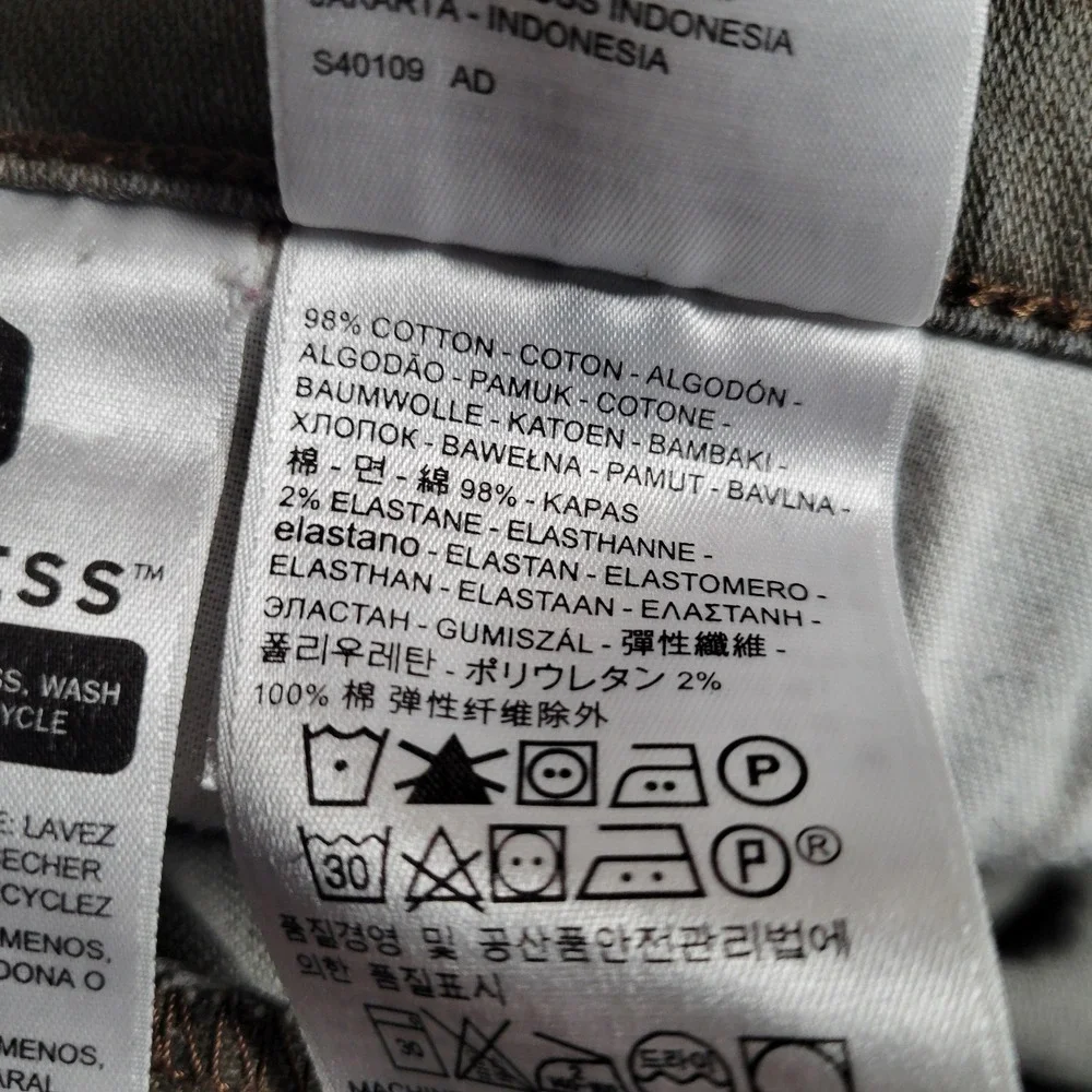 Levis 511 Jeans Mens 36x31 Gray‎ Slim Fit Stretch Denim Straight Leg Casual